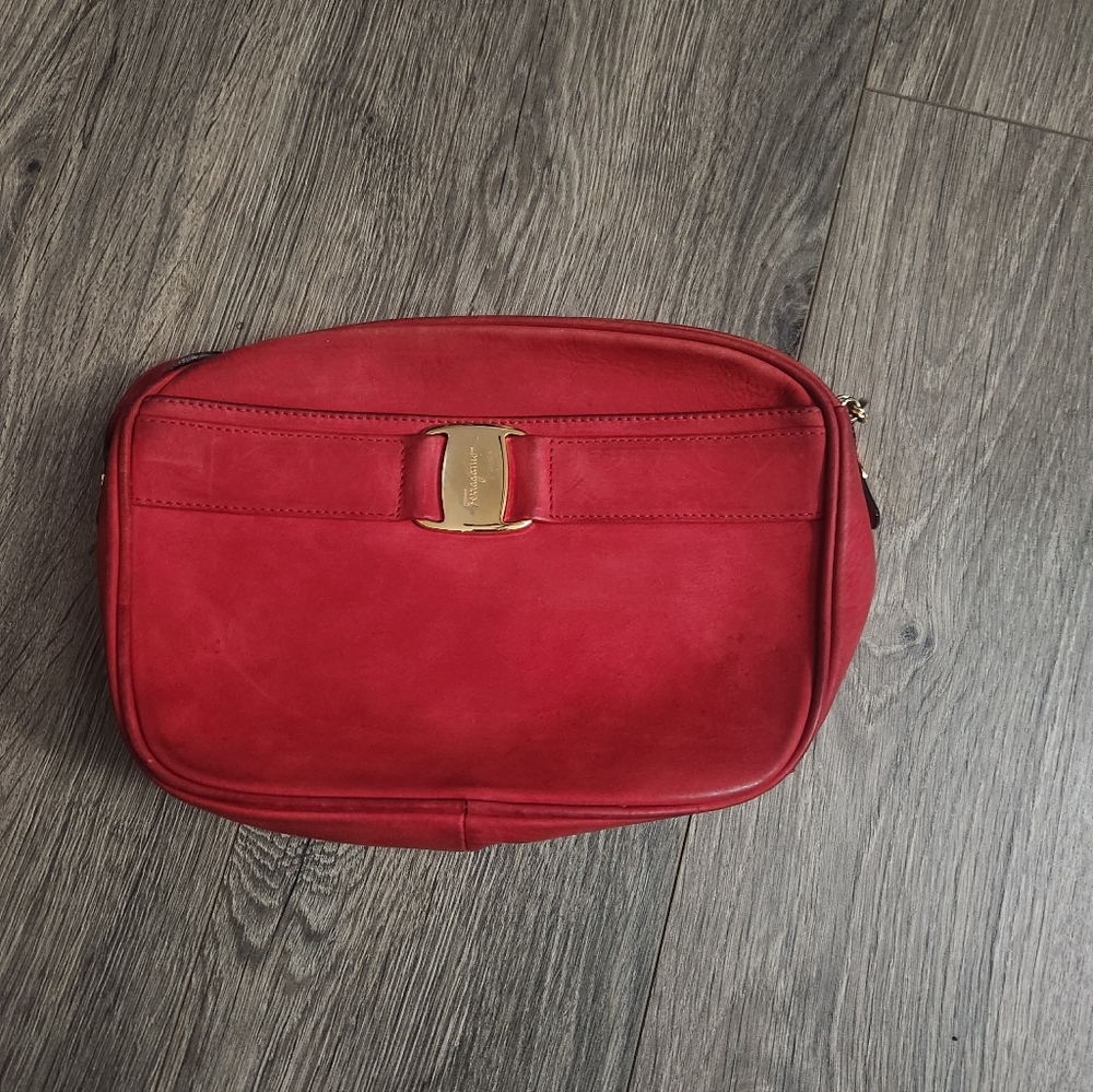 AUTHENTIC Salvatore Ferragamo Red Crossbody Bag